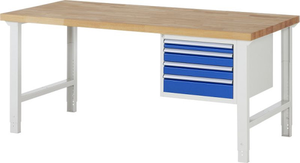 RAU Werkbank Serie 7000 - Modell 7132, B2000 x T900 x H790-1140 mm, 13-7132A1-209B4H.11