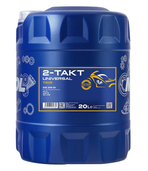 MANNOL Motoröl 7205 2-Takt Universal, VE: 20 l, MN7205-20