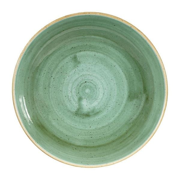 Churchill Stonecast, runde Coupe-Schüsseln, Samphire-Grün, 248 mm, (12 Stück), DF998