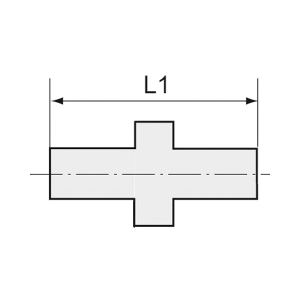 Riegler Doppelgewindenippel reduzierend, G 2, G 1, AG, SW 61, ES 1.4408, 119314