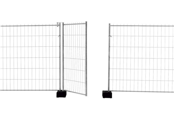 Schake Mobilzaun „Standard”, Höhe: 1,20 m, Torelement Breite: 1,20 m, 3B1212