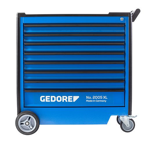 GEDORE Werkzeugwagen XL mit 8 Schubladen, Kanten-Rammschutz, 3437485