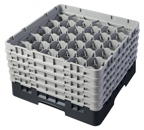 Cambro Spülkorb mit 30 Fächer Camrack® 25,7 cm Schwarz, 30S958110