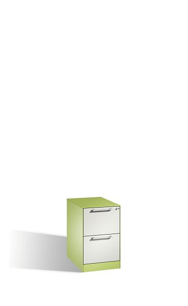 C+P Hängeregistraturschrank Asisto, H710xB440xT600mm, Farbe: Viridingrün / Lichtgrau, Bügelgriff, 146275-211 S10073