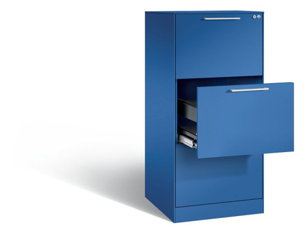C+P Hängeregistraturschrank Asisto, H1310xB562xT600mm, Farbe: Enzianblau, Bügelgriff, 146224-301 S10008