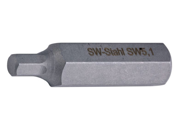 SW-Stahl Schraubendrehbit, 3/8", Innensechskant, Übermaß, 5,1 mm, 05035L