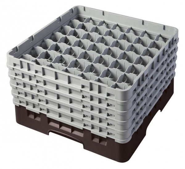 Cambro Spülkorb mit 49 Fächer Camrack® 25,7 cm Braun, 49S958167