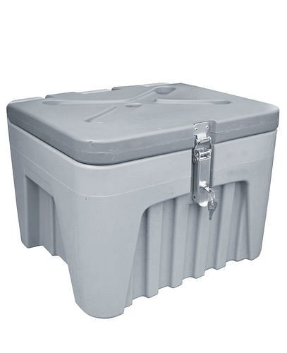DENIOS Universalbox aus Kunststoff (PE), grau, abschließbar, 29 Liter, 247-510