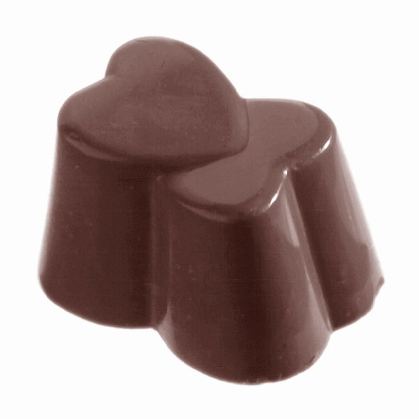 Schneider Schokoladen-Form Doppelherz-Praline, 275x135 mm, 30x22x20, 421023