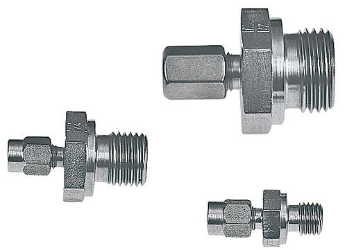 Greisinger GKV7 Klemmringverschraubung, Außengewinde G1/4", Klemmring-Durchmesser 3,0 mm, Teflon, 602894