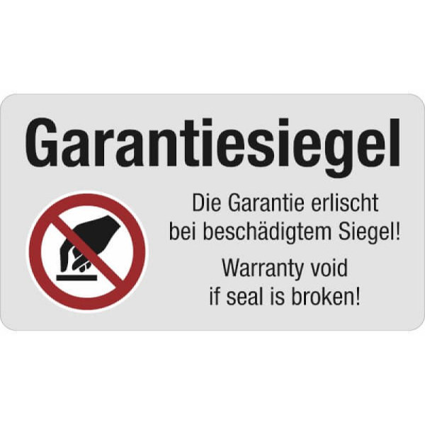 Stein HGS Garantiesiegel 'Garantie erlischt bei beschädigtem Siegel', VE: 500 Stück, Schachbrettfolie, 60055.0002