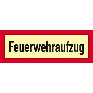 Moedel Feuerwehraufzug, Folie, langnachleuchtend, 160-mcd, 297x105 mm, 57234