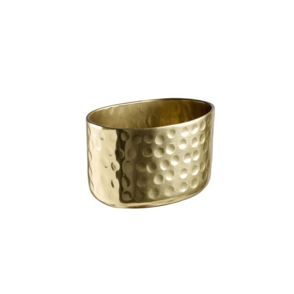 APS Schale CRAFT, Alumnium, 8,5 x 6,5 cm, Höhe 5,5 cm, gehämmerte Oberfläche, Gold-Look, 40687