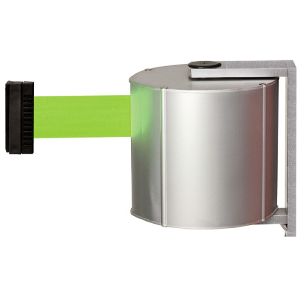 Stein HGS Wandgurtkassette "Beltrac Wall Mount XXXL" aus Aluminium, 22m, Innen und Außen, drehbar, silber, dübelbar, schwarz/gelb, 11622-sa14