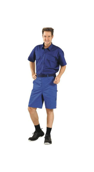 Planam Highline Shorts, kornblumenblau/marine/zink, Größe XXL, 2370060