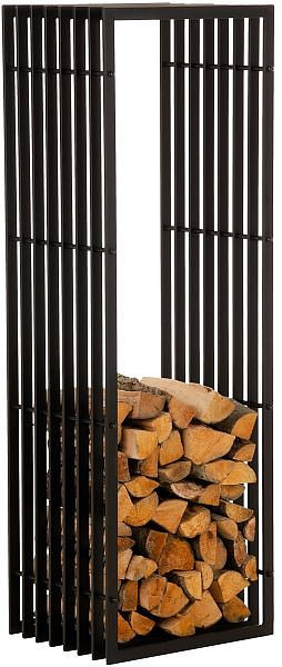 CLP Kaminholzständer Irving 40x50x150 mm, schwarz-matt, 15384978