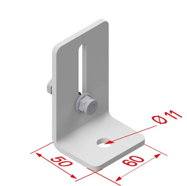 HYMER Bodenwinkel, verstellbar, Aluminium, 0053451, 4019502348530