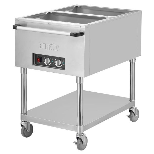 Buffalo Mobiler Bain-Marie Trolley 2x 1/1GN, JB983
