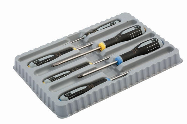 Bahco Ergo™-Schraubendreher-Satz, 6-teilig, Schlitz+PZ, BE-9882