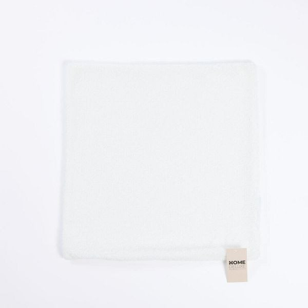 HOME DELUXE Bouclé Kissenbezug PELO mit Kissenfüllung - Creme, 60831