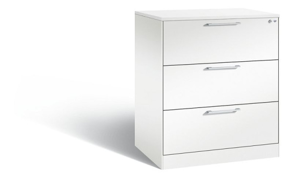 C+P Hängeregistraturschrank Asisto, H1010xB800xT600mm, Farbe: Verkehrsweiß, Bügelgriff, 146243-312 S10247