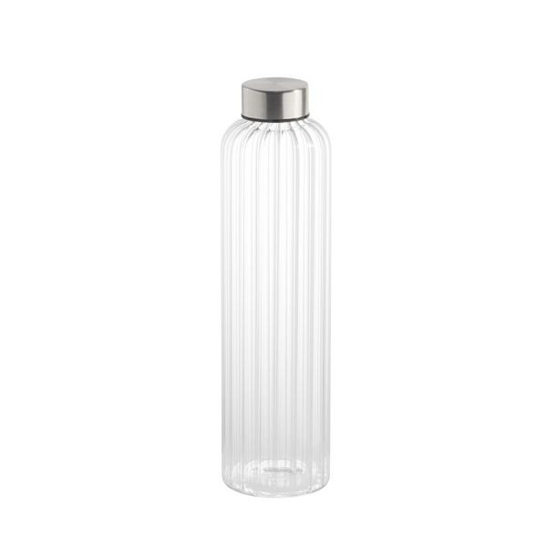 APS Trinkflasche EVERLINE - Glas, 0,7 Liter, Ø 7 cm, Höhe 26 cm, Schraubverschluss, 66952