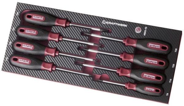 Kraftwerk 8-teiliger Torx®-Schraubendreher-Satz in COMPLETO EVA3 Werkzeug-Einlage, 4903-10