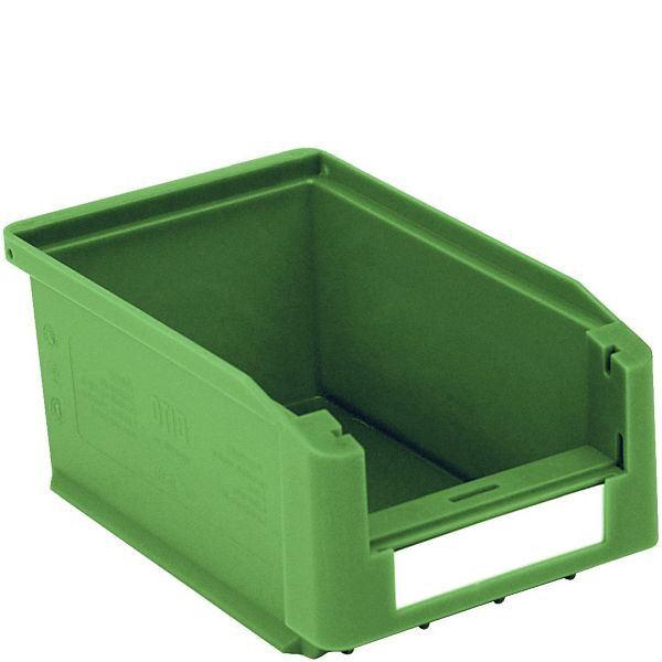 BITO Sichtlagerkasten SK Set /SK1610 160x103x75 grün, inklusive Etikett, 40 Stück, C0230-0003