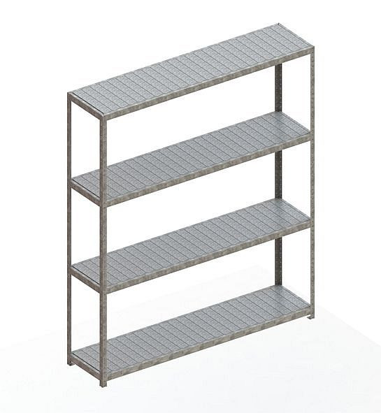 Meta SPEED - RACK Regal 2970x2500x600 mm mit Stahlpaneelen, verzinkt, Bodenanzahl: 4, 20087038