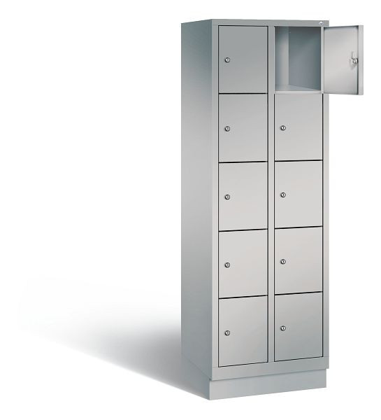 C+P Schließfachschrank Evolo, H1800xB610xT500mm, Farbe: Weißaluminium, 48020-205 S10213