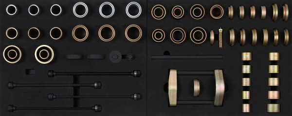 KS Tools MODULO Systemeinlagen-Satz für Silentlager, 87-teilig, 440.9087