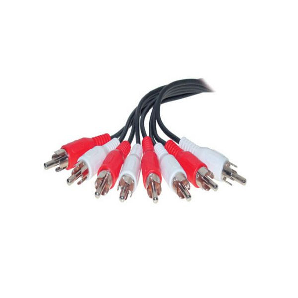 S-Conn 4 Cinchstecker auf 4 Cinchstecker, 2,5m, 40114