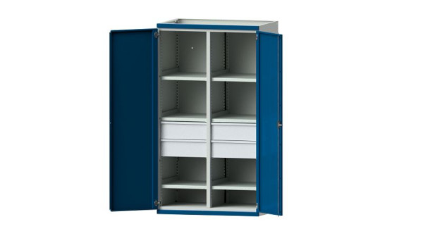 ANKE Werkbänke Schwerlastschrank, Modell 202, 1085 x 690 x 1950 mm, RAL 7035/5010, 621.062