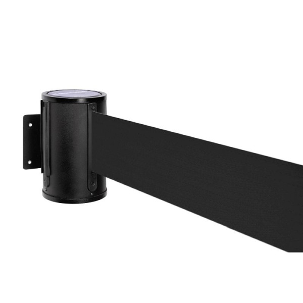 Stein HGS Wandgurtkassette 'P-Line 86' aus Metall, schwarz, breites Band, Gurtlänge 7 m, schwarz, 65870.0003