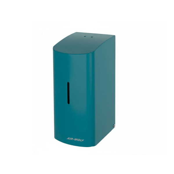 Air Wolf WC-Sitzreiniger mit Sensor, blau-grün RAL 5021, frei befüllbar mit 500 ml flüssigem Flächendesinfektionsmittel, 60-426