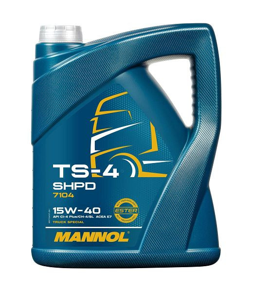 MANNOL Mehrbereichsöl 7104 TS-4 SHPD 15W-40 Extra, VE: 5 l, MN7104-5