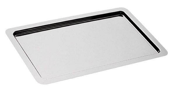 APS GN 1/1 Tablett -PROFI-LINE-, 53 x 32,5 cm, Höhe: 1,5 cm, 18/10 Edelstahl, hochglanzpoliert, mit glattem Rand, 11100