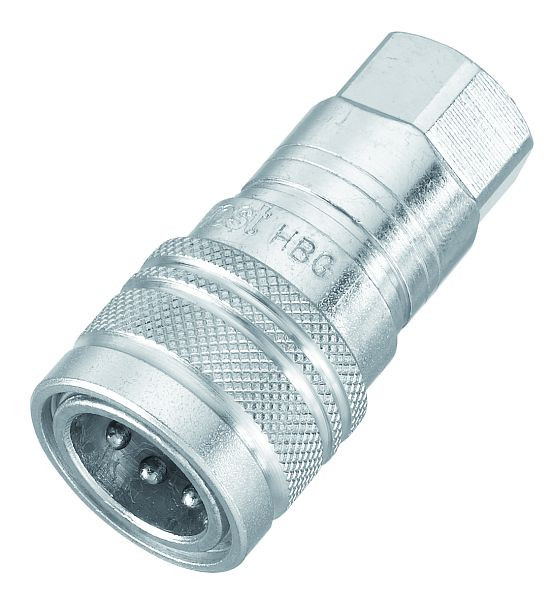 Prevost Austauschbare Hydraulikkupplungen mit Kugelventilverschluss, IG BSPP= G 1/4, Nenn- Ø= 6 mm, HBG 061101