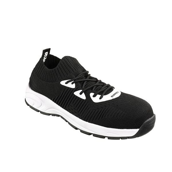 RUNNEX S1-Sicherheitshalbschuhe SportStar, schwarz/weiß, Größe: 39, VE: 1 Paar, 5111-39