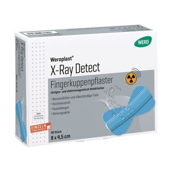 WERO Weroplast X-Ray Detect Fingerkuppenpflaster 8 x 4,5 cm, VE: 50 Stück/Packung, 180779