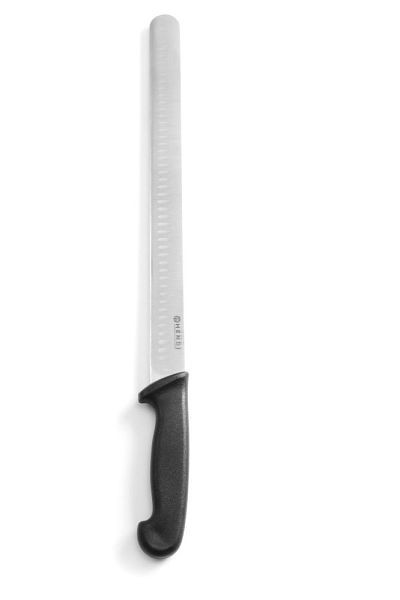 Hendi Schinken-/ Lachsmesser, LxBxH: 490x25x40 mm, Schwarz, 842904