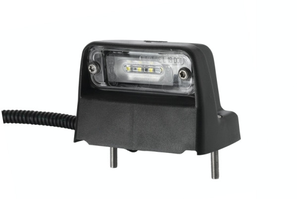 HELLA Kennzeichenleuchte - LED - 24V - Anbau/geschraubt - Scheibenfarbe: glasklar - Kabel: 1000mm - DEUTSCH Stecker - rechts/links, 2KA 010 278-137