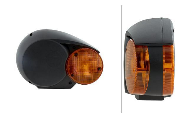 HELLA Halogen-Hauptscheinwerfer, Combi 133, 12V, rund, Anbau, E1 20006/ECE, Stecker: DEUTSCH, rechts, 1E3 996 160-107