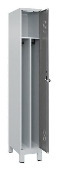 C+P Spind Evolo PLUS, mit Füßen, 1 Abteil, 1950x300x500mm, 7035/0004, Verschluss Drehriegel, 049010-10F S10014