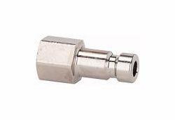 Riegler Nippel NW 2,7, Messing vernickelt, Innengewinde, 107104