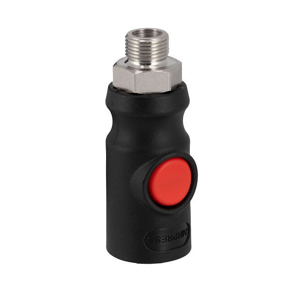 Airpress Sicherheitskupplung 3/8" AG Euro 7,2 – Druckknopf, 43E853
