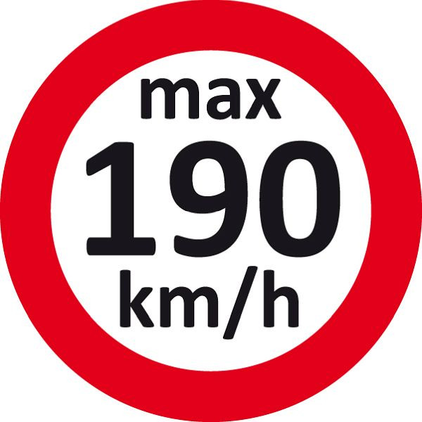Eichner Geschwindigkeitsaufkleber, 190 km/h, VE: 100 Stück, 9240-00004