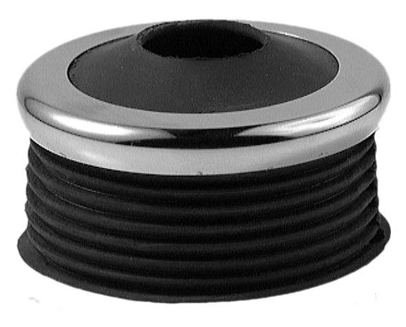 Benkiser Euro-WC-Verbinder Gummi für Spülrohre 28 - 32mm, Innenstutzen 55mm, schwarz mit MS-Rosette, 7151555