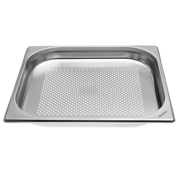 ALLPAX GN Behälter 2/3 gelocht, 40 mm, Materialstärke: 0,6 mm, 10014602