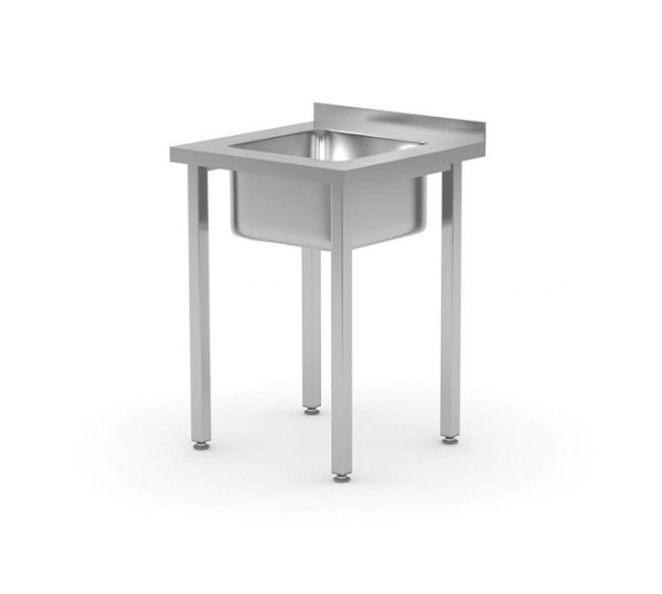 Hendi Tisch mit Spülbecken, ohne Ablage 600x600x850mm, 816752